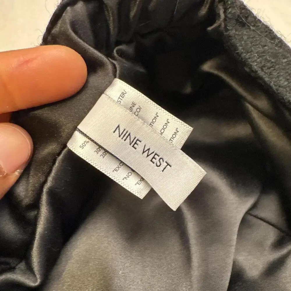 Vintage‎ Nine West Wool Blend black Newsboy Cap